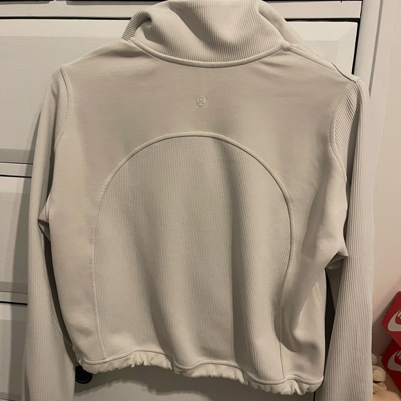 Lululemon Softstreme Bone Half-Zip Pullover Top - Picture 2 of 3